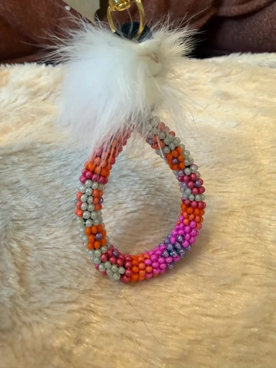 🪡Handmade Beaded Keychain ☀️ ☁️ - Picture 2 of 4